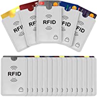 Los mejores  - HelloCreate 20 fundas protectoras RFID para tarjetas de crédito de coche